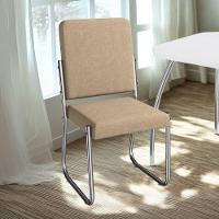 Kit 2 Cadeiras Cromada Sala Jantar 2C139CR Corino Kappesberg Capuccino - 6