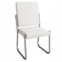 Kit 2 Cadeiras Cromada Sala Jantar 2C139CR Corino Kappesberg Branco - 5