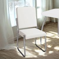 Kit 2 Cadeiras Cromada Sala Jantar 2C139CR Corino Kappesberg Branco - 6