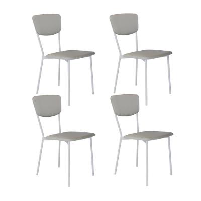 Cadeira Vintage Retrô Fixa C-4 Pés 425 X 505 X 830 Mm C-4 Un. Pés Brancos. Cn.saturno Off White Cn.saturno Off White