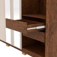 Guarda Roupa Casal 6 Portas 4 Gavetas Nor 203 Cm 10109 Vlr Imbuia Fend