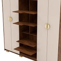 Guarda Roupa Casal 6 Portas 4 Gavetas Nor 203 Cm 10109 Vlr Imbuia Fend - 6