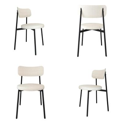 4 Unidades Cadeira Kyta Fixa C-4 Pés 50 X 44,7 X 83,8 Cm. Corriente Palha Corriente Palha
