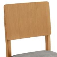 Conjunto 2 Cadeiras Jade 01 Linho Cinza Pés Em Madeira Jcm - 7