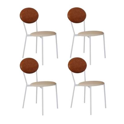 Cadeira Vintage Elipse Fixa C-4 Pes 430 X 535 X 860 Mm C-4 Un. Pés Brancos. Cy.areia Lgt-cn.cml Areia Lgt-cn.caramelo