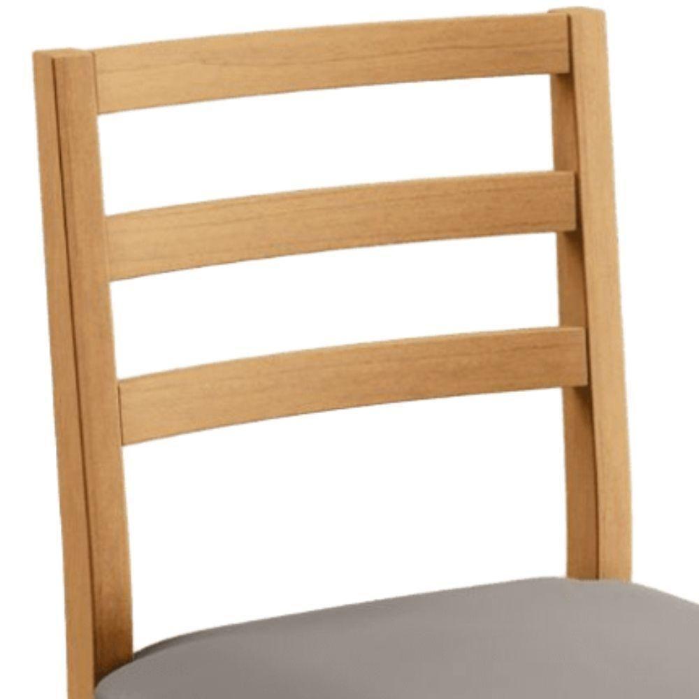 Conjunto 2 Cadeiras Jade 02 Veludo Bege Pés Em Madeira Jcm - 7