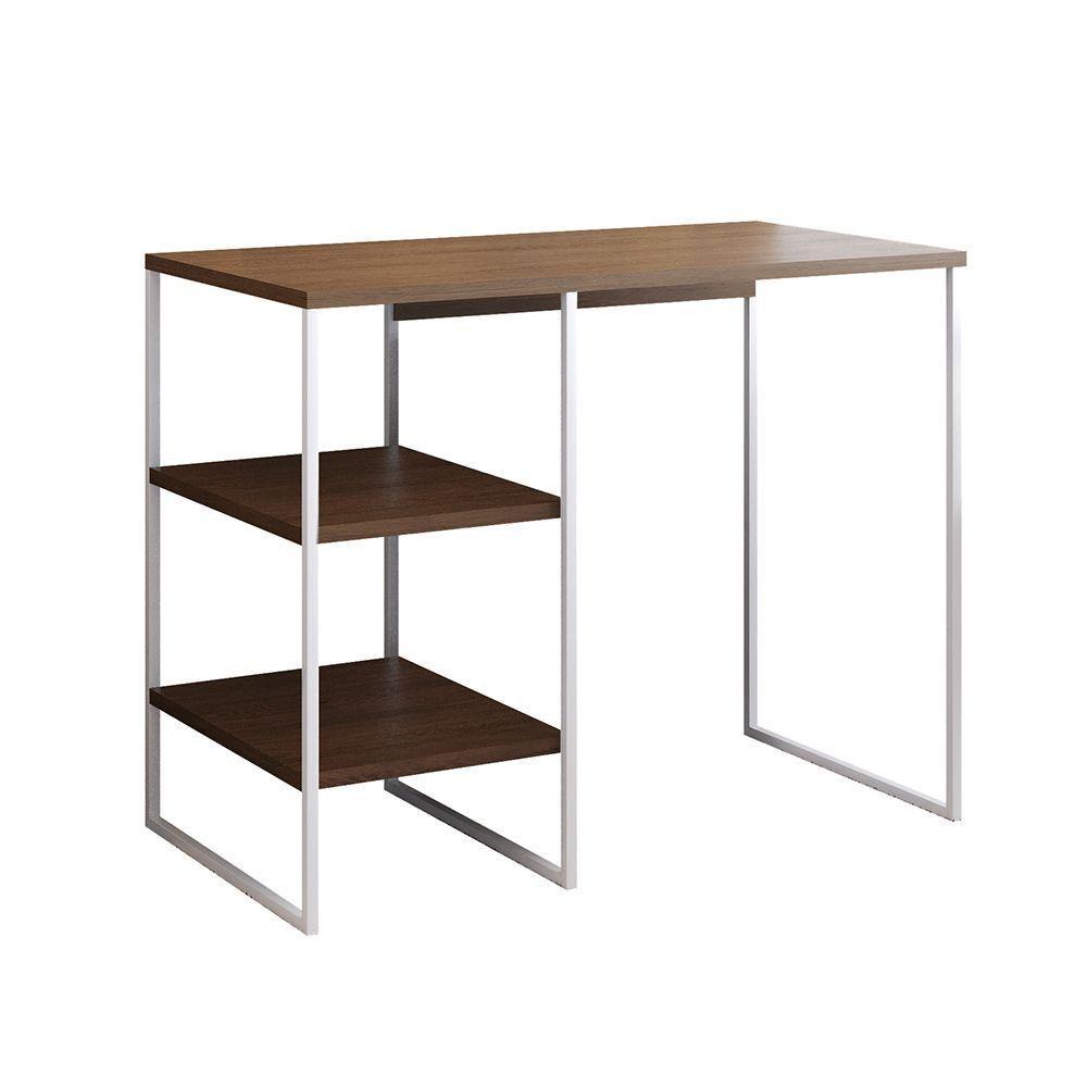 Aparador Adega Industrial Bar Barzinho Bourbon Aço Branco E Carvalho 95 Cm - 2