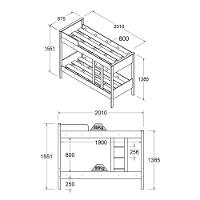 Beliche Cama Solteiro Ditália Com Colchão Cm-21 Preto - 3
