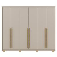 Guarda Roupa Casal 6 Portas 3 Gavetas MDF 275 Cm Vlr Fend - 1