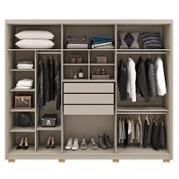 Guarda Roupa Casal 6 Portas 3 Gavetas MDF 275 Cm Vlr Fend - 2