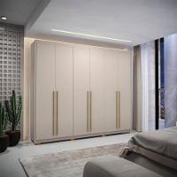 Guarda Roupa Casal 6 Portas 3 Gavetas MDF 275 Cm Vlr Fend - 6
