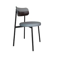 Cadeira Kyta Fixa C-4 Pés 50 X 44,7 X 83,8 Cm. Corriente Cinza Claro-courino Café Corriente Cinza Claro-courino Café - 1