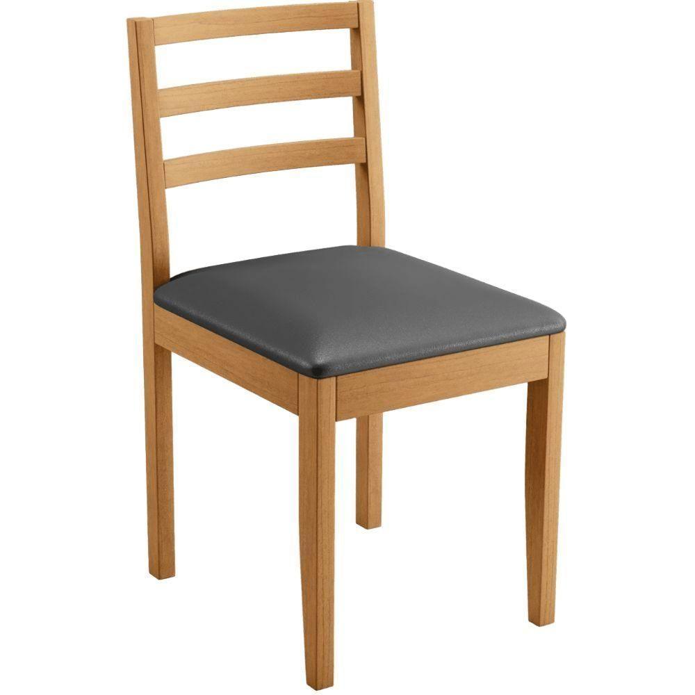 Conjunto 2 Cadeiras Jade 02 Veludo Cinza Pés Em Madeira Jcm - 5