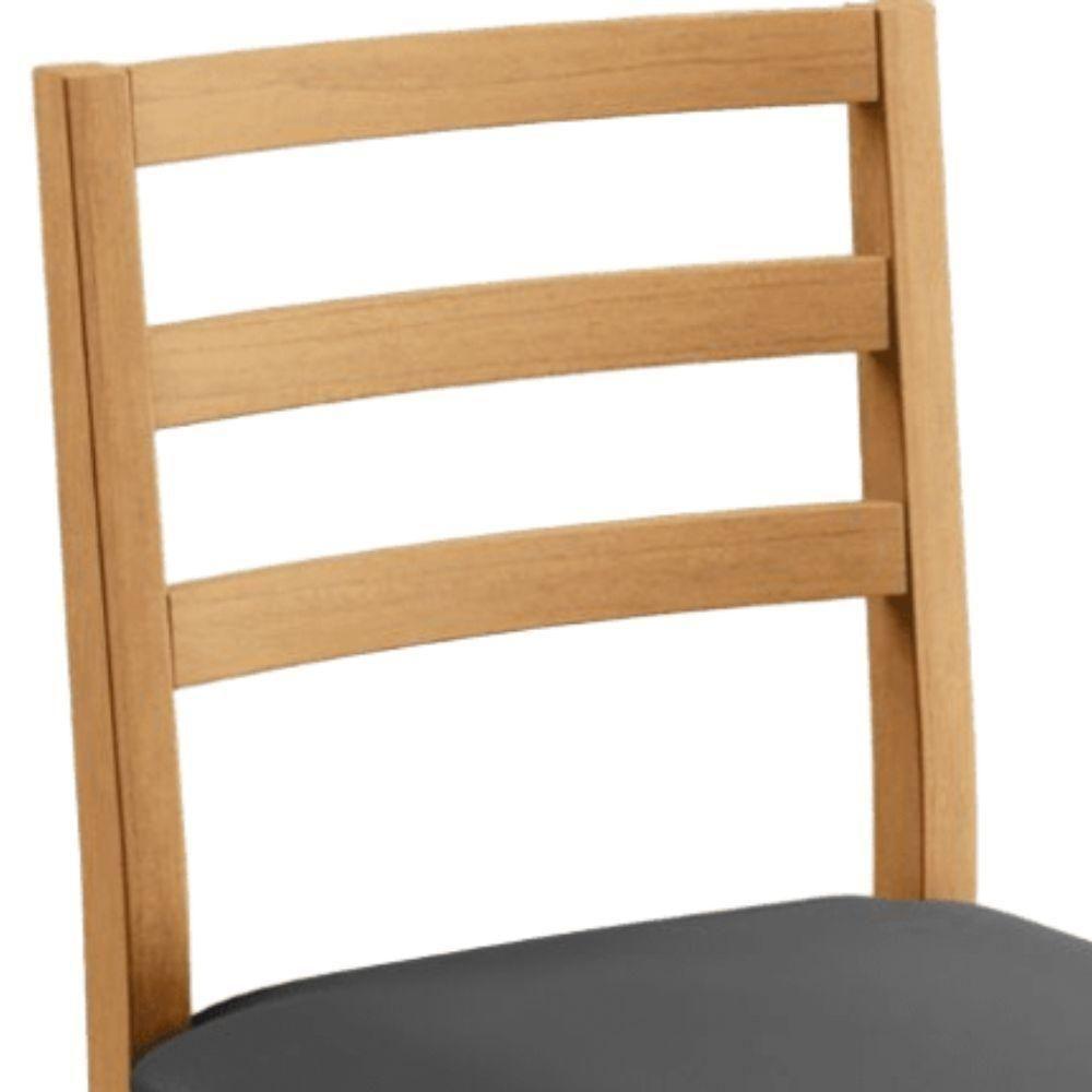 Conjunto 2 Cadeiras Jade 02 Veludo Cinza Pés Em Madeira Jcm - 7