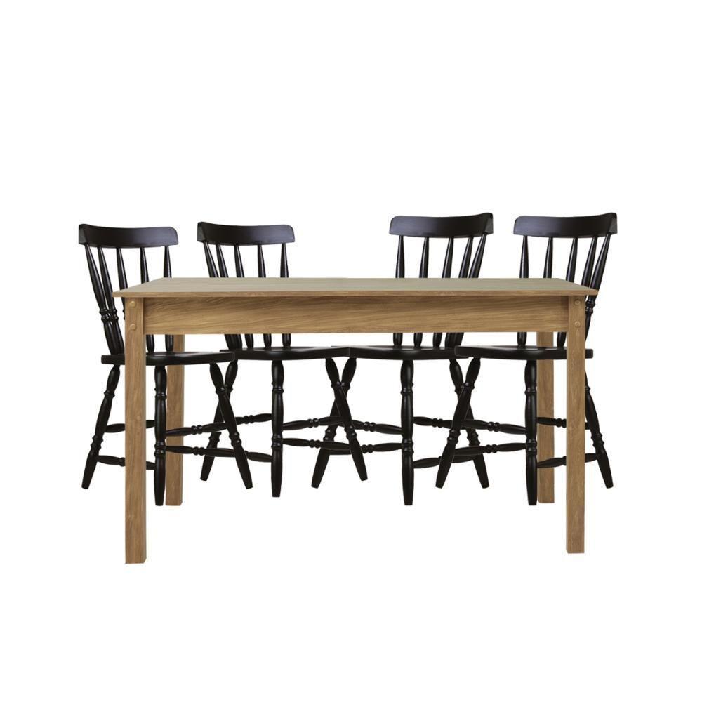 Mesa De Jantar Ditália Com 4 Cadeiras Ja-225 Diamond - 1