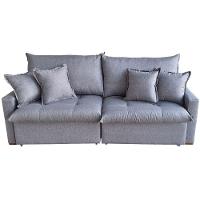 Sofá Cama Retrátil E Reclinável Dallas Linho Cinza 2,24 M - 5