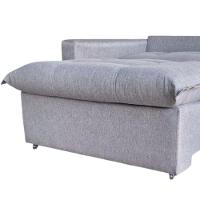 Sofá Cama Retrátil E Reclinável Dallas Linho Cinza 2,24 M - 7