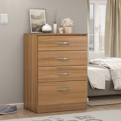 Cômoda Astral 4 Gavetas MDF com Puxador Plástico Café Texturizado
