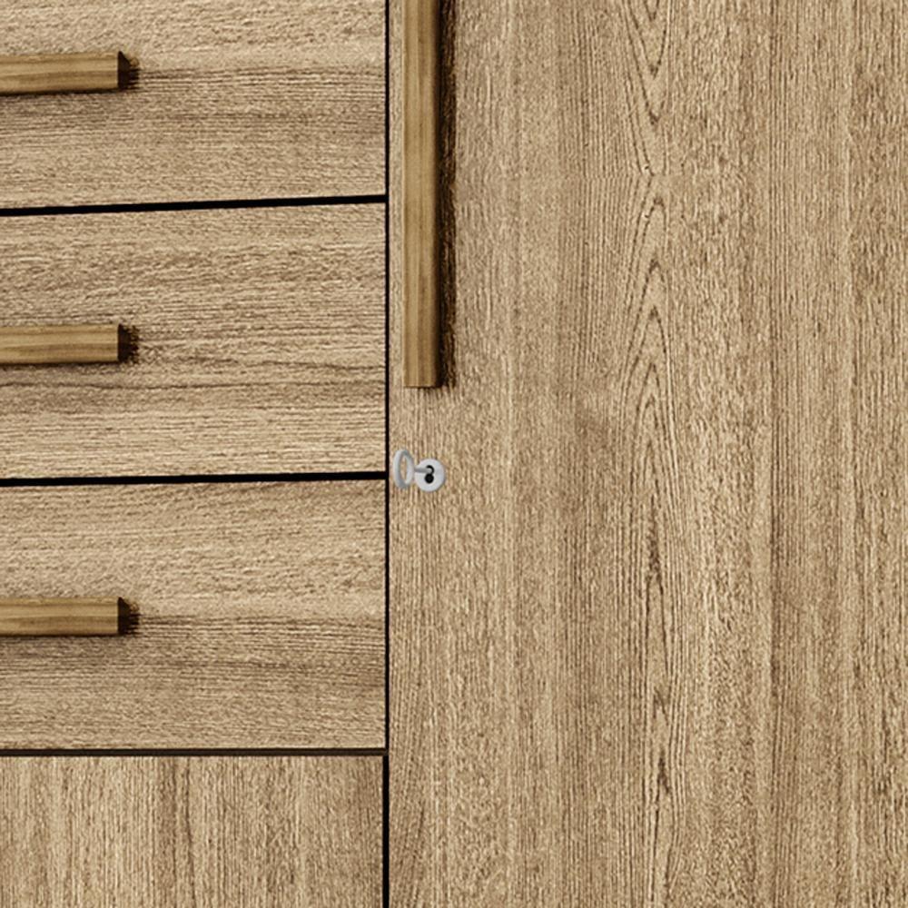 Guarda Roupa Casal 151 Cm 6 Portas 3 Gavetas 10020 Vlr Nature - 4