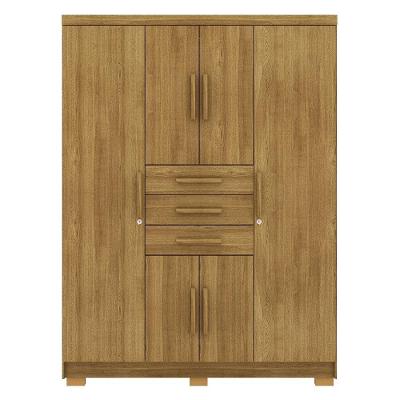 Guarda Roupa Casal 151 Cm 6 Portas 3 Gavetas 10020 Vlr Nature