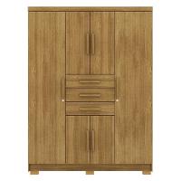 Guarda Roupa Casal 151 Cm 6 Portas 3 Gavetas 10020 Vlr Nature - 1