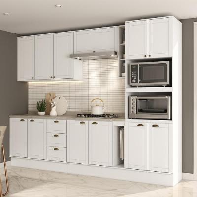 Armário De Cozinha Completa C Balcão Milla Dreamer Carraro Branco