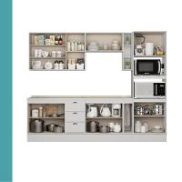 Armário De Cozinha Completa C Balcão Milla Dreamer Carraro Branco - 6