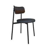 Cadeira Kyta Fixa C-4 Pés 50 X 44,7 X 83,8 Cm. Corriente Grafite-courino Whisky Corriente Grafite-courino Whisky - 1