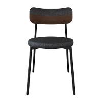 Cadeira Kyta Fixa C-4 Pés 50 X 44,7 X 83,8 Cm. Corriente Grafite-courino Whisky Corriente Grafite-courino Whisky