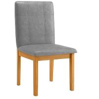 Conjunto 2 Cadeiras ágata Verona Grafite Pés Em Madeira Jcm - 5