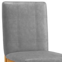 Conjunto 2 Cadeiras ágata Verona Grafite Pés Em Madeira Jcm - 7