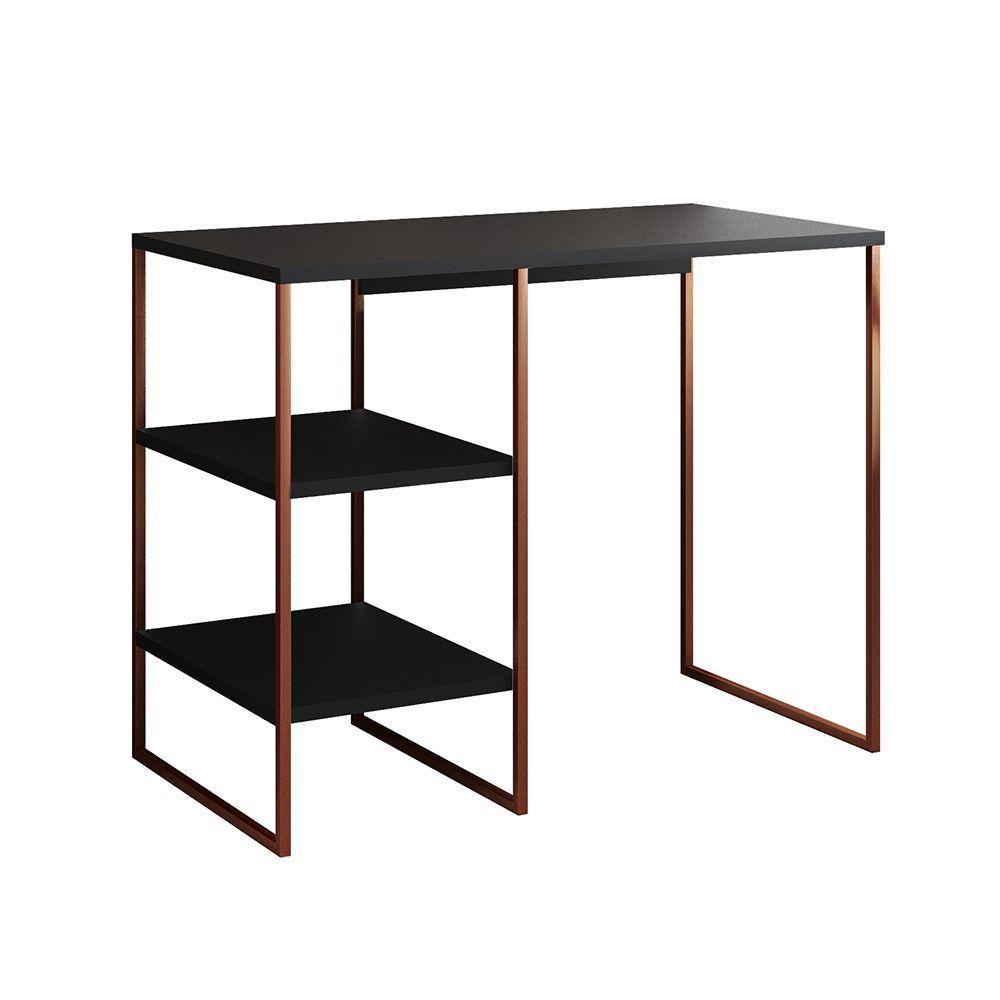 Aparador Adega Industrial Bar Barzinho Bourbon Aço Cobre E Preto 95 Cm - 2