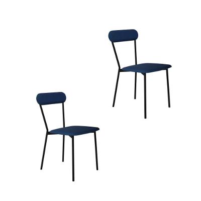 Cadeira Vintage Emília Fixa C-4 Pes 450 X 505 X 810 Mm C-2 Un.cy.azul Jeans Azul Jeans City
