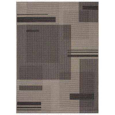 Tapete Sisal Eco Nature Painel 77 Bege-chumbo 2,00x3,00m