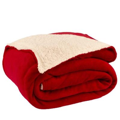 Cobertor King Canada Mantinha-sherpa 3 Peças - Vermelho