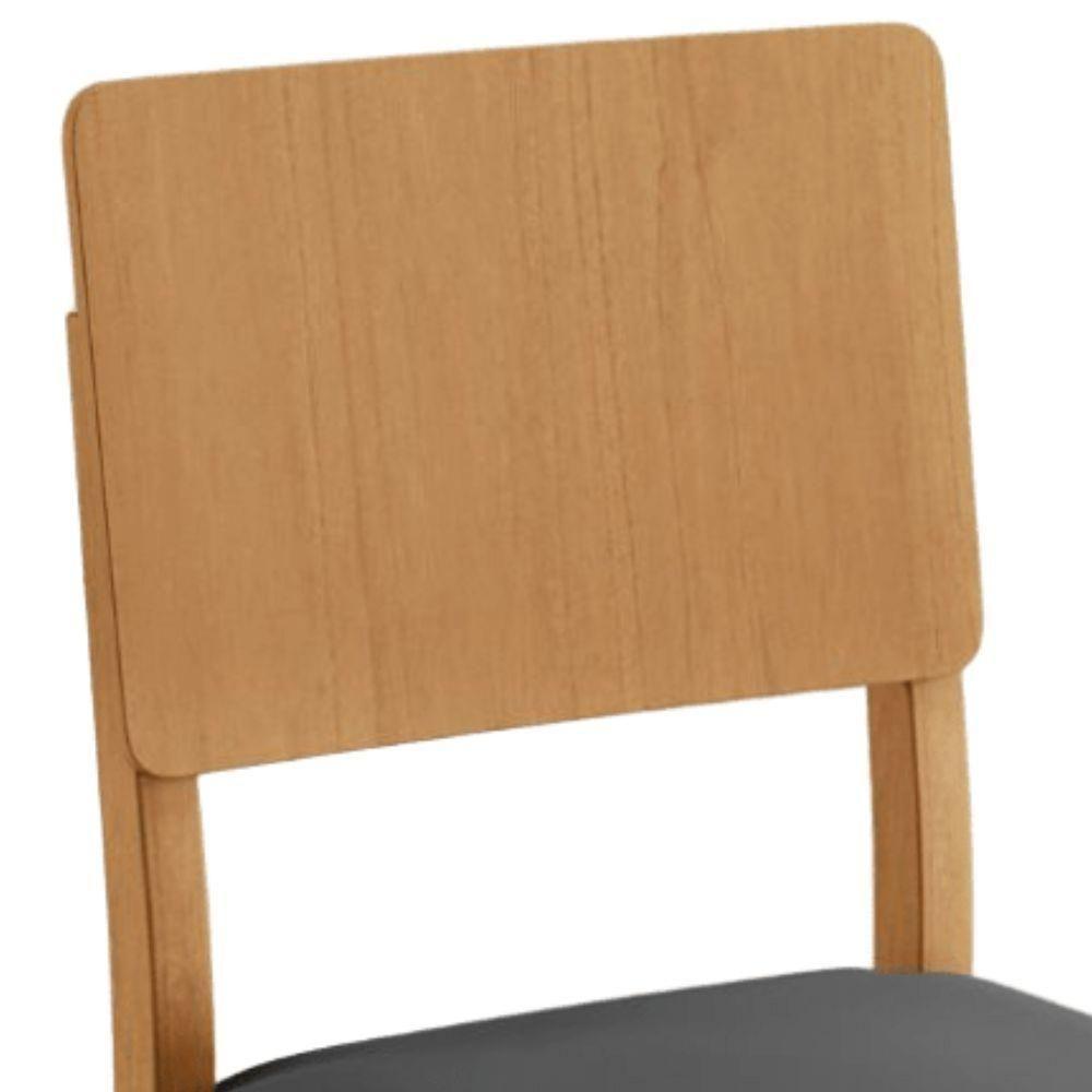 Conjunto 2 Cadeiras Jade 01 Veludo Cinza Pés Em Madeira Jcm - 7