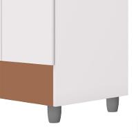 Guarda Roupa Casal 6 Portas 2 Gavetas Espelho 153 Cm Vlr Branco Camarim - 6