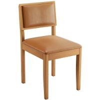 Conjunto 2 Cadeiras Jade 04 Couro Caramelo Pés Em Madeira Jcm - 5