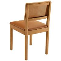 Conjunto 2 Cadeiras Jade 04 Couro Caramelo Pés Em Madeira Jcm - 6