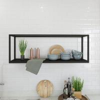 Nicho Aéreo Dynamica 120x30x42cm C-01 Prateleira Preto ônix - Est.preta Preto ônix - Est.preta - 3