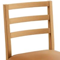 Conjunto 2 Cadeiras Jade 02 Couro Caramelo Pés Em Madeira Jcm - 7