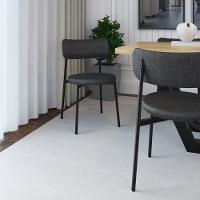 2 Unidades Cadeira Kyta Fixa C-4 Pés 50 X 44,7 X 83,8 Cm. Corriente Grafite Corriente Grafite - 2