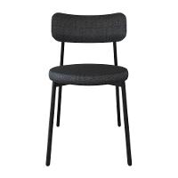 2 Unidades Cadeira Kyta Fixa C-4 Pés 50 X 44,7 X 83,8 Cm. Corriente Grafite Corriente Grafite