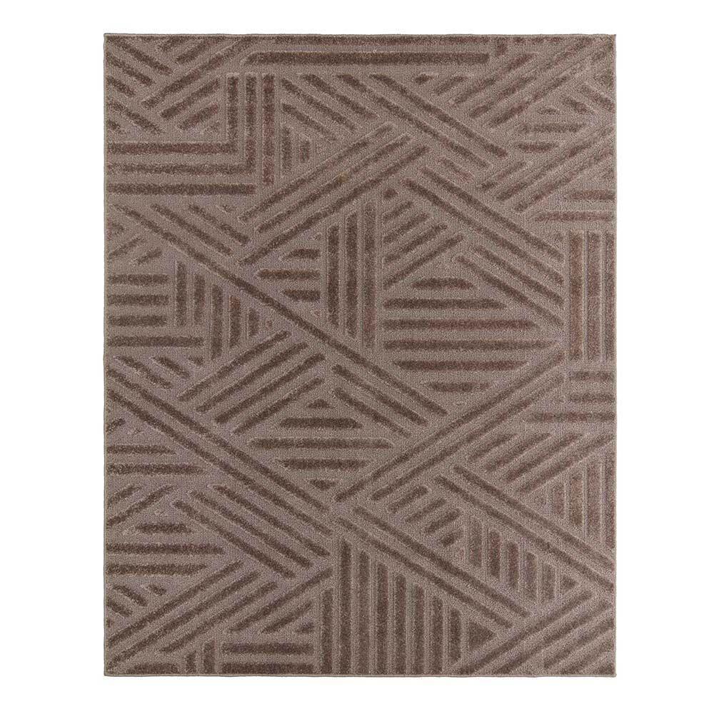 Tapete Para Sala Realce Trama 35 Taupe 2,00x2,50m - 1