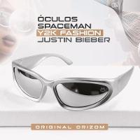 Oculos Sol Masculino Y2k Rap Ref Hype Oval Trap Bale + Case Luxo Clubmaster Bieber Retrô Moda Verão