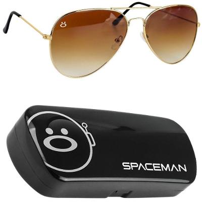 Oculos Sol Masculino Banhado Ouro Aço Inox Aviador Case Presente Qualidade Premium Social Casual