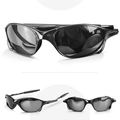 Oculos Sol Juliet Masculino Preto Lupa Mandrake Proteção Uv Lente Preta Estiloso Casual Original