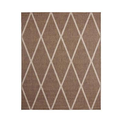 Tapete Sisal Eco Nature Geo 70 Marrom 1,00x1,50m
