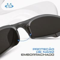 Oculos Sol Juliet Lupa Mandrake Proteção Uv Metal Cinza + Case Qualidade Premium Cromado Prata Verão - 3