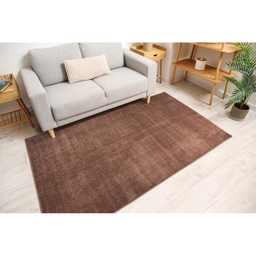 Tapete Para Sala Realce Liso 35 Taupe 2,00x3,00m - 2
